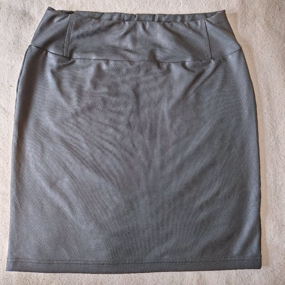 Black mini skirt - cotton